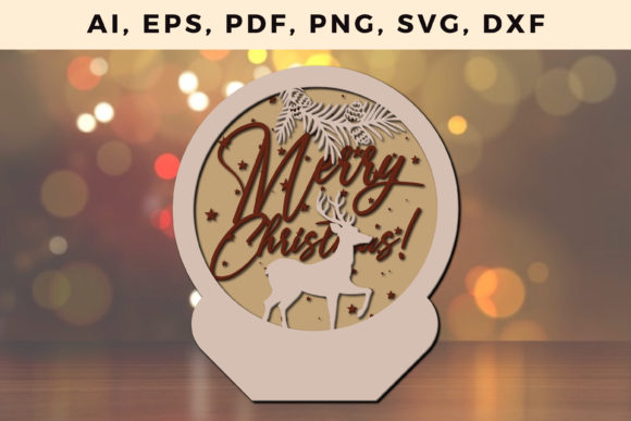 3D SVG Christmas Ornaments for Local Branding