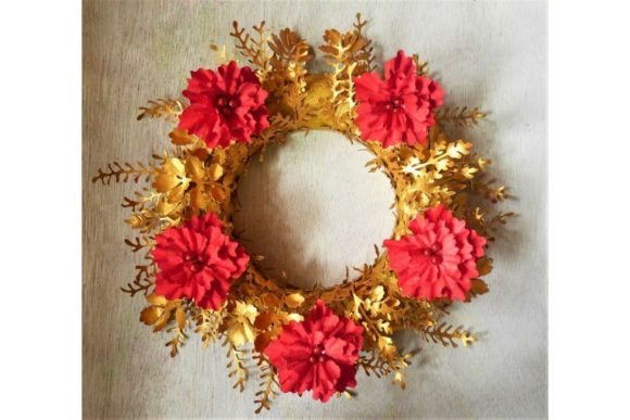 3D SVG Christmas Wreath Templates for Blogs