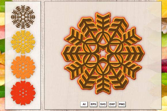 3D SVG Shapes: Reviewing the Layered Snowflake