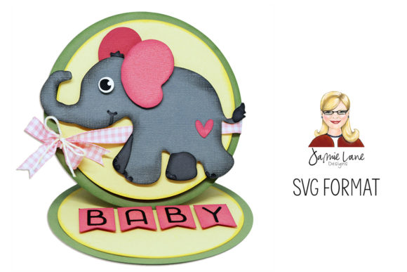Baby Easel Card: 3D SVG Shapes for Branding