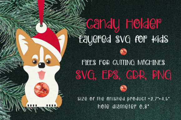 Corgi Christmas Ornament Candy Holder: 3D SVG Review