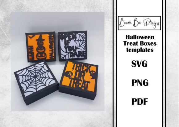 Halloween Treat Boxes Template 3: 3D SVG Shapes Review