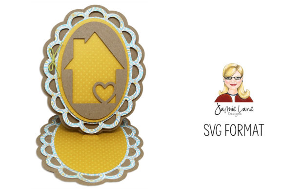 Home Easel Card: 3D SVG Shapes for Branding