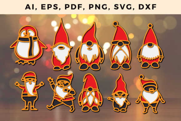 Layer Santa Claus CHRISTMAS Bundle Svg: 3D SVG Review