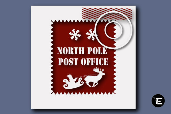 North Pole, Post Office: 3D SVG for Shadow Boxes