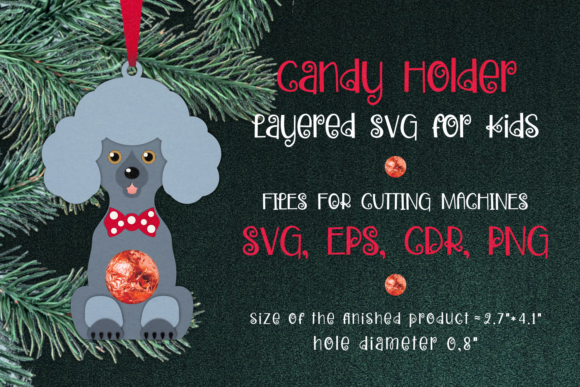 Poodle Christmas Ornament 3D SVG Review