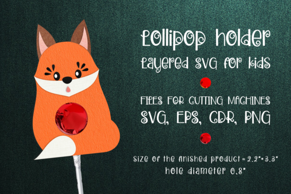 Review: 3D SVG Christmas Fox Lollipop Holder