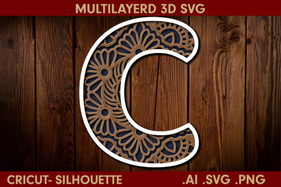 Review: 3D SVG Letter C for Shadow Boxes