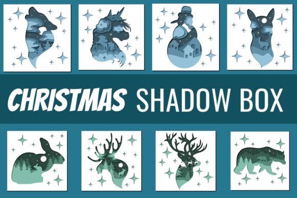 Review: Christmas Animals Shadow Box SVG Bundle