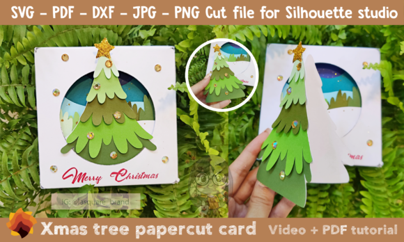 Review: Greeting Card Box Xmas Tree Green Design