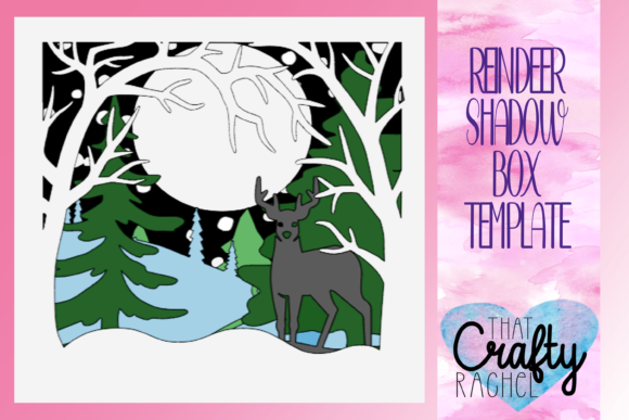 Review: Winter Forest with Reindeer Shadow Box Design