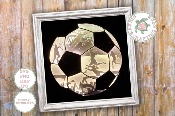 Review: Womens Football 3d Shadow Box Template