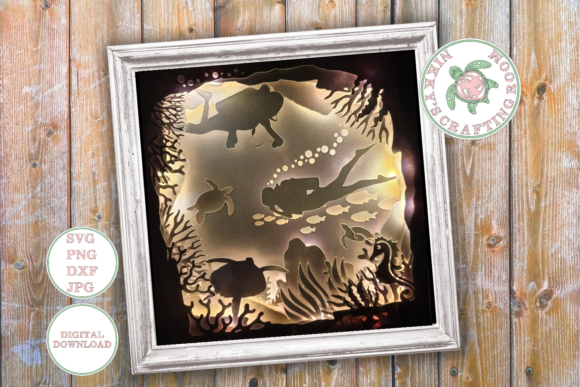 Scuba Diving Shadow Box: A 3D SVG Review for Sellers