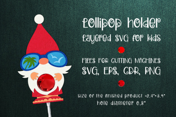 Tropical Christmas Gnome 3D SVG for Festive Branding