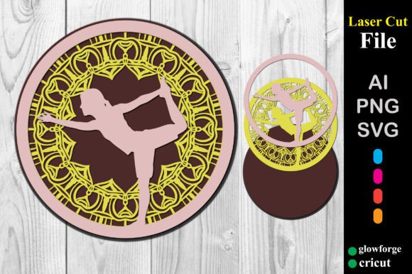 Yoga Mandala: A 3D SVG Shape for Modern Brands
